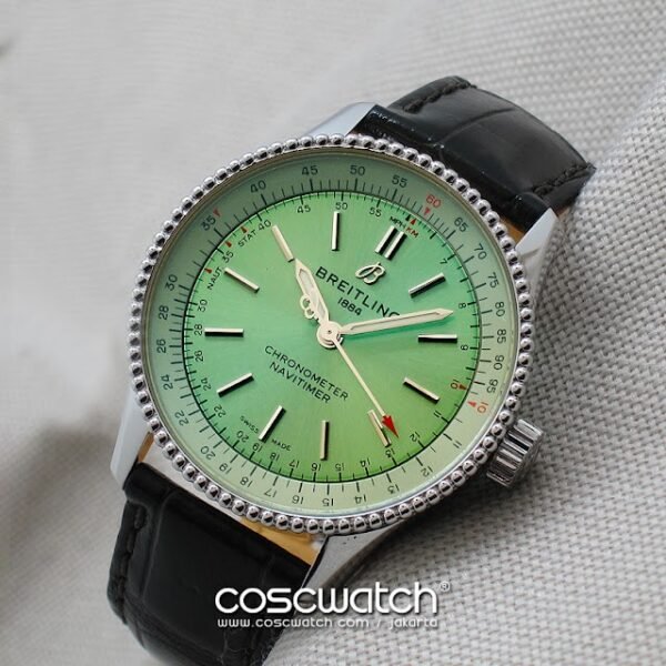 breitling navitimer 35 green front