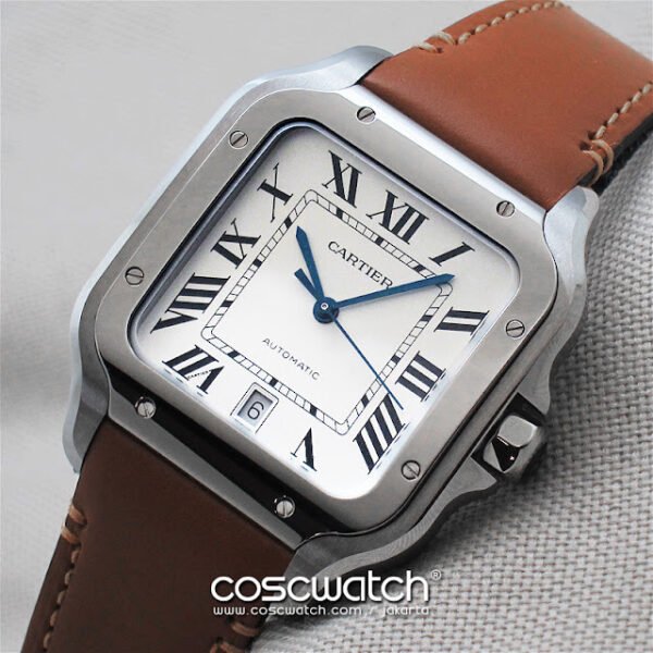 cartier santos 100l leather