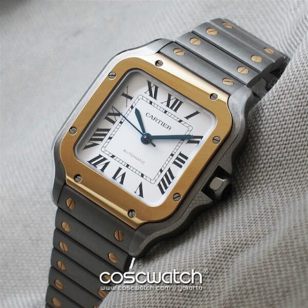 cartier santos 100m yg front