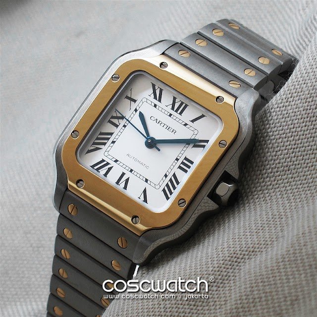 cartier santos 100m yg front