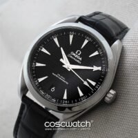 omega aquaterra black front