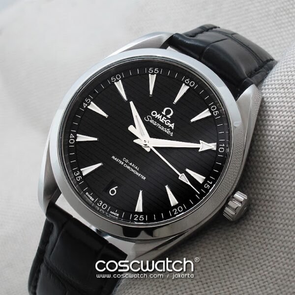 omega aquaterra black front