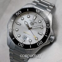 tag aquaracer silver bracelet front