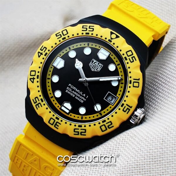 tag f1 solarguar yellow black front