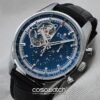 zenith open case blue dial front