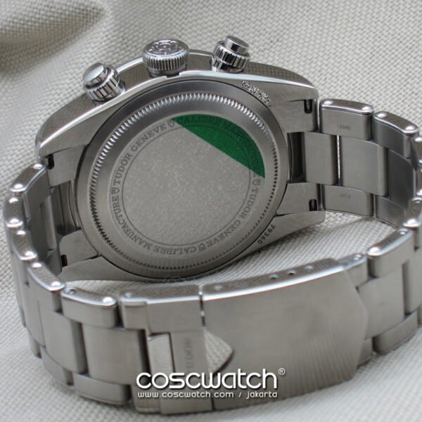 tudor blackbay 41 black chronograph back